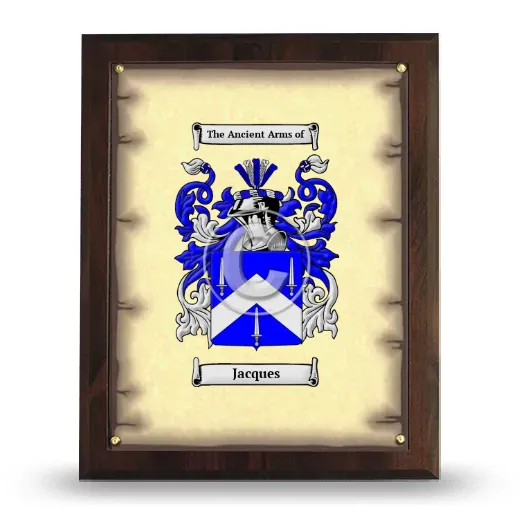 Jacques Coat of Arms Plaque