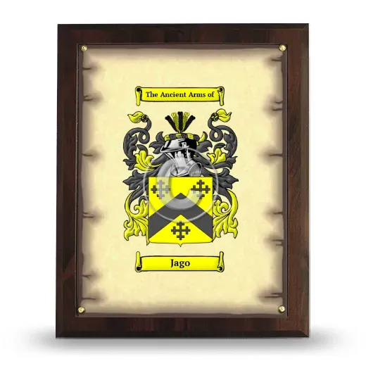 Jago Coat of Arms Plaque