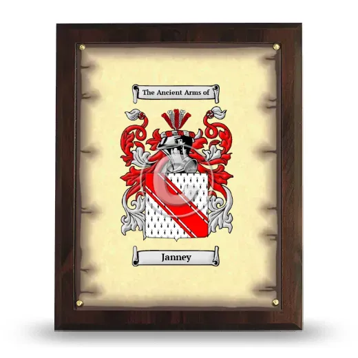 Janney Coat of Arms Plaque
