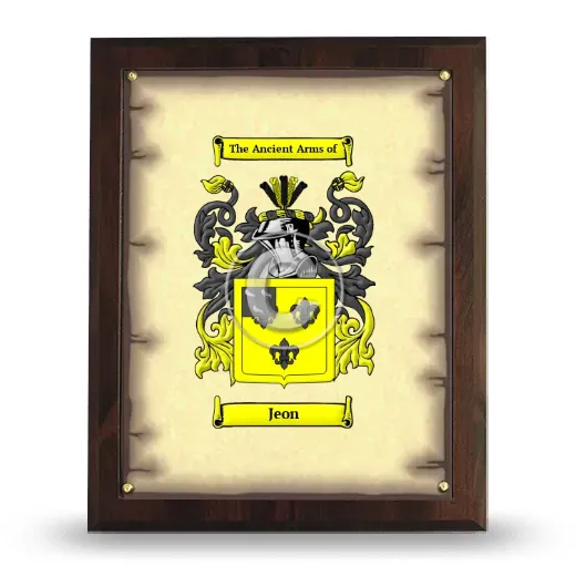 Jeon Coat of Arms Plaque