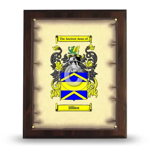 Jillian Coat of Arms Plaque