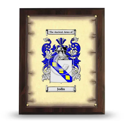 Jodin Coat of Arms Plaque