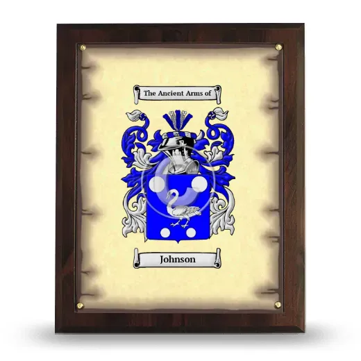 Johnson Coat of Arms Plaque