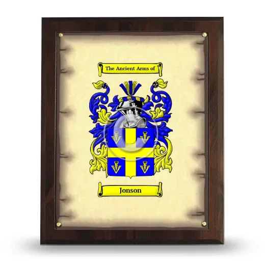 Jonson Coat of Arms Plaque