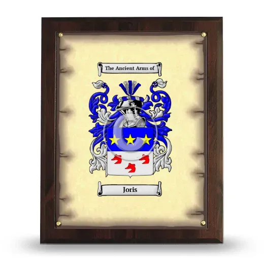 Joris Coat of Arms Plaque