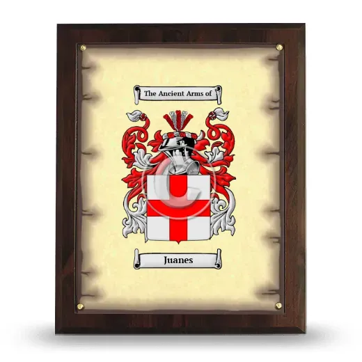 Juanes Coat of Arms Plaque