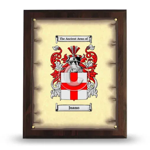 Juano Coat of Arms Plaque