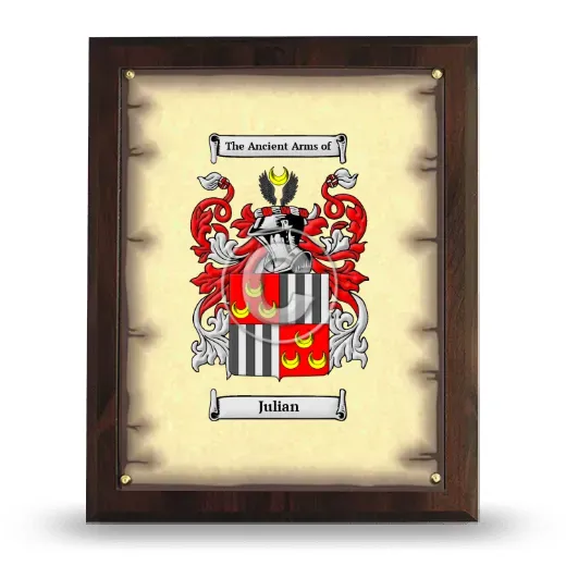 Julian Coat of Arms Plaque