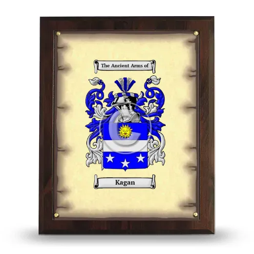 Kagan Coat of Arms Plaque