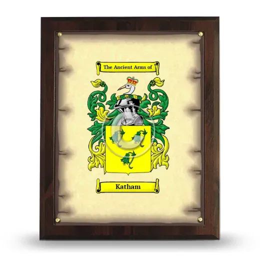 Katham Coat of Arms Plaque
