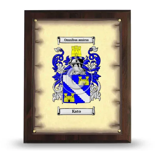 Kato Coat of Arms Plaque