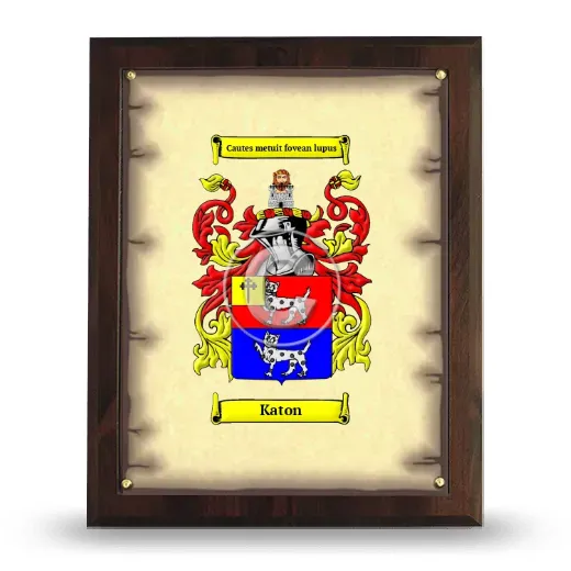 Katon Coat of Arms Plaque