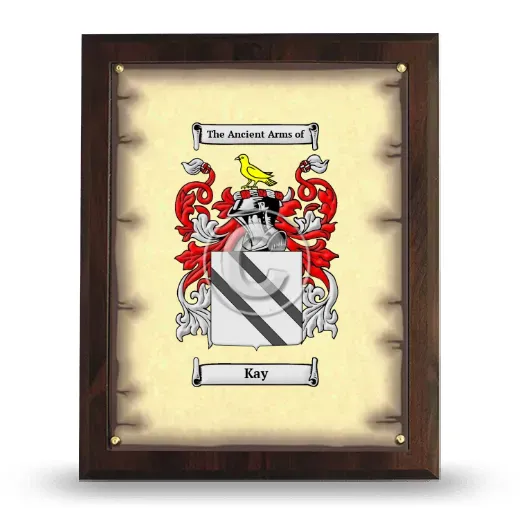 Kay Coat of Arms Plaque