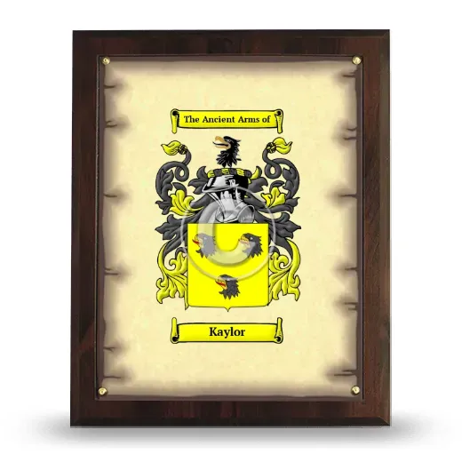 Kaylor Coat of Arms Plaque