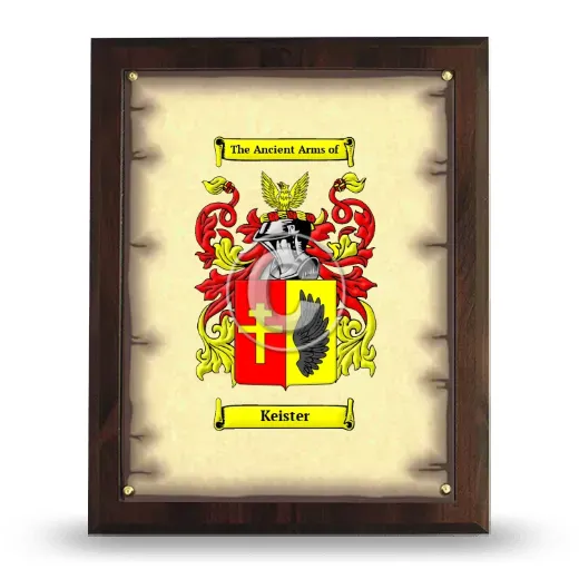 Keister Coat of Arms Plaque