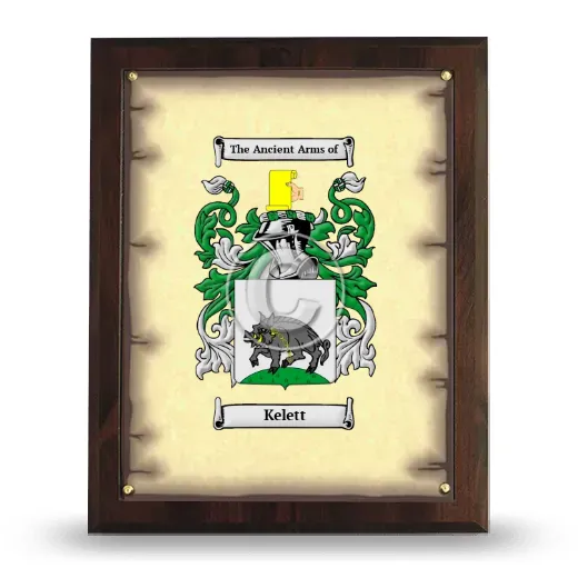 Kelett Coat of Arms Plaque