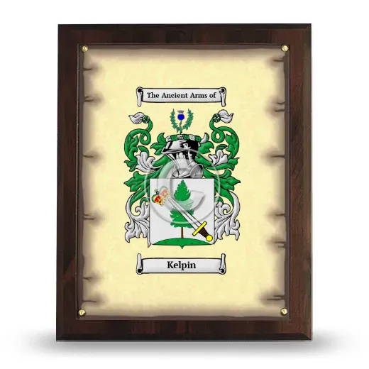 Kelpin Coat of Arms Plaque