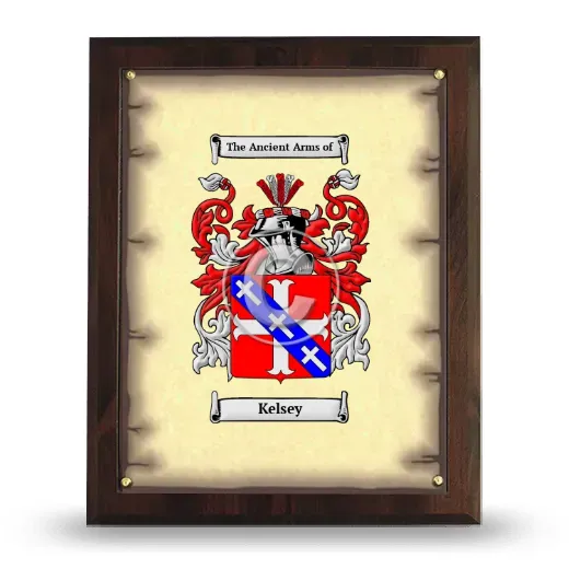 Kelsey Coat of Arms Plaque
