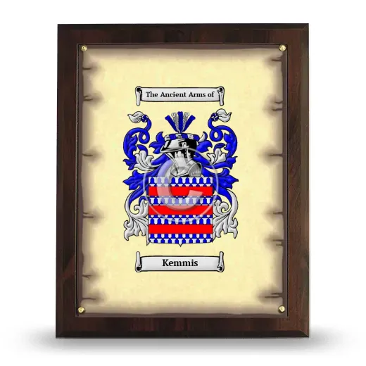 Kemmis Coat of Arms Plaque