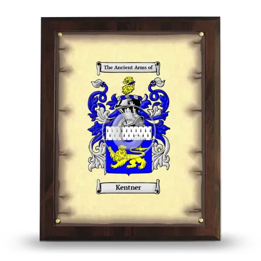 Kentner Coat of Arms Plaque