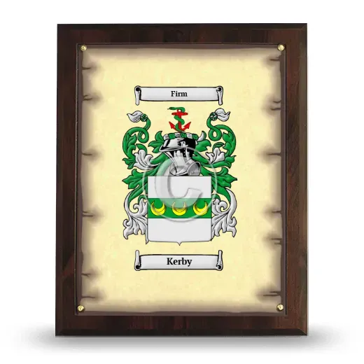 Kerby Coat of Arms Plaque