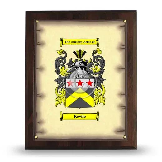 Kevile Coat of Arms Plaque