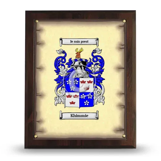 Khimmie Coat of Arms Plaque