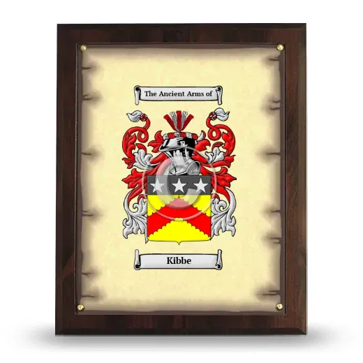 Kibbe Coat of Arms Plaque