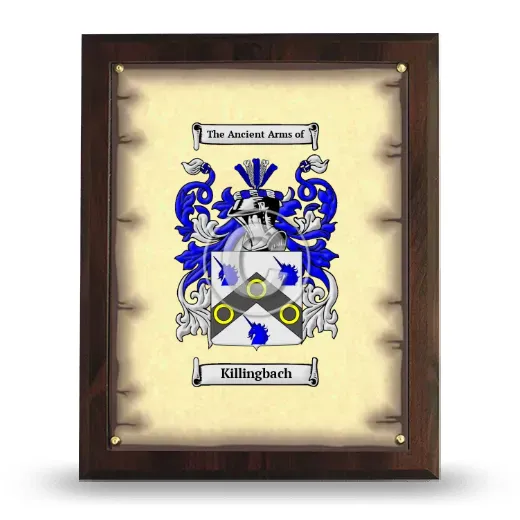 Killingbach Coat of Arms Plaque