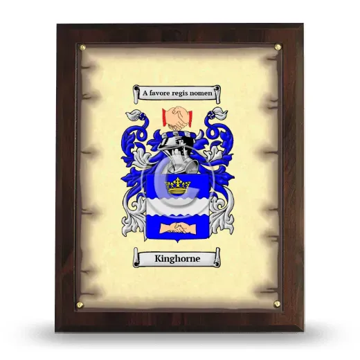 Kinghorne Coat of Arms Plaque