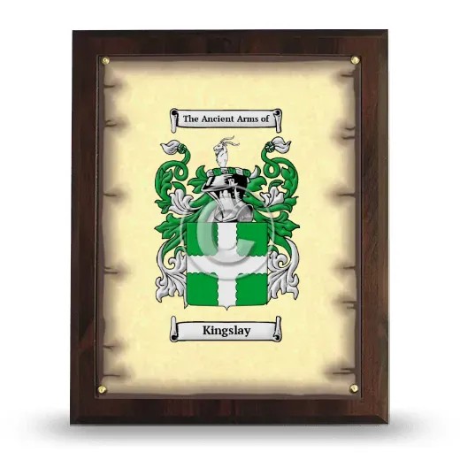 Kingslay Coat of Arms Plaque