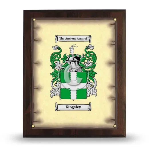 Kingsley Coat of Arms Plaque