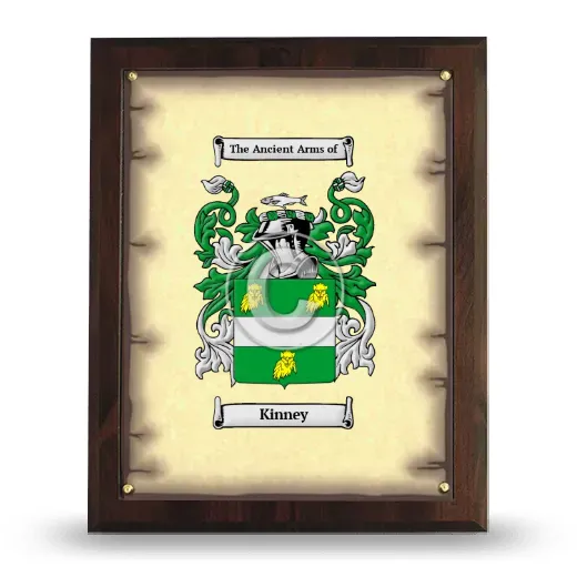 Kinney Coat of Arms Plaque