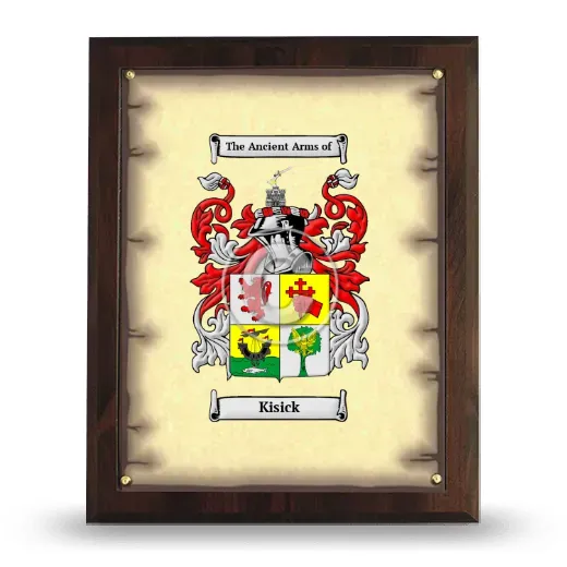 Kisick Coat of Arms Plaque