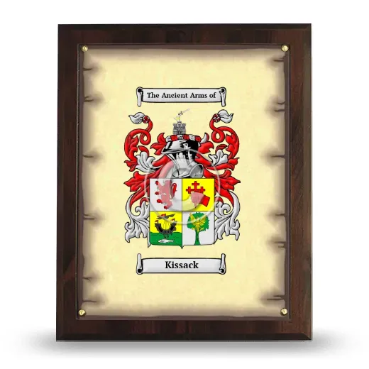 Kissack Coat of Arms Plaque