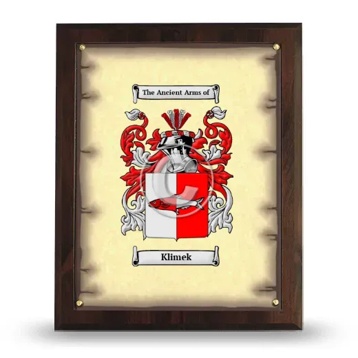 Klimek Coat of Arms Plaque