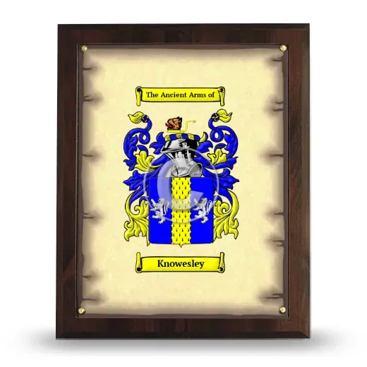Knowesley Coat of Arms Plaque