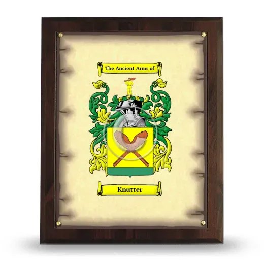 Knutter Coat of Arms Plaque