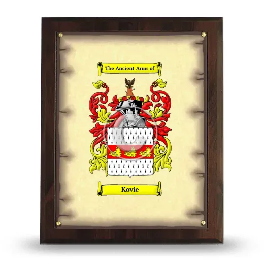 Kovie Coat of Arms Plaque