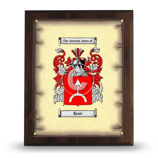 Krov Coat of Arms Plaque