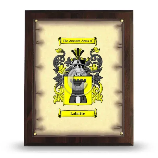 Labatte Coat of Arms Plaque