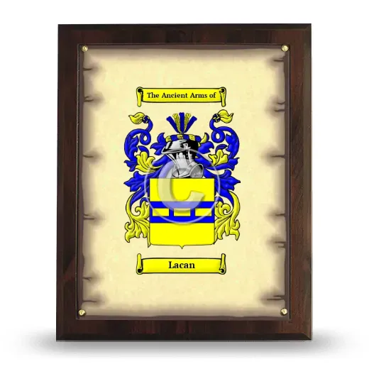 Lacan Coat of Arms Plaque