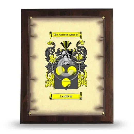 Laidlaw Coat of Arms Plaque