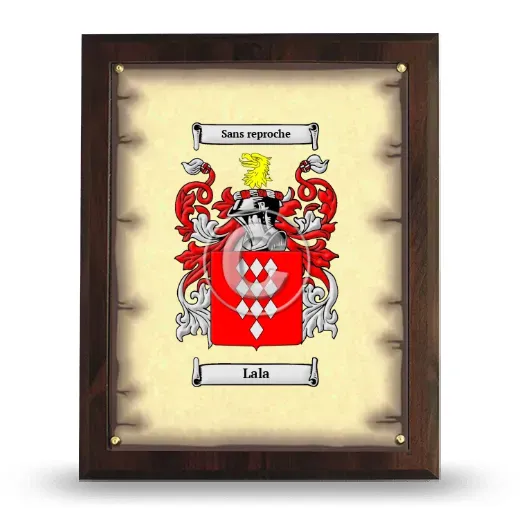 Lala Coat of Arms Plaque
