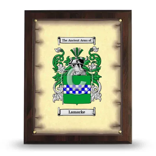 Lamarke Coat of Arms Plaque