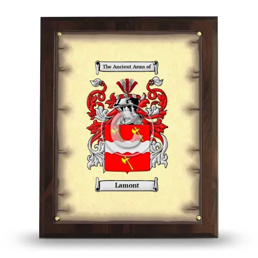 Lamont Coat of Arms Plaque
