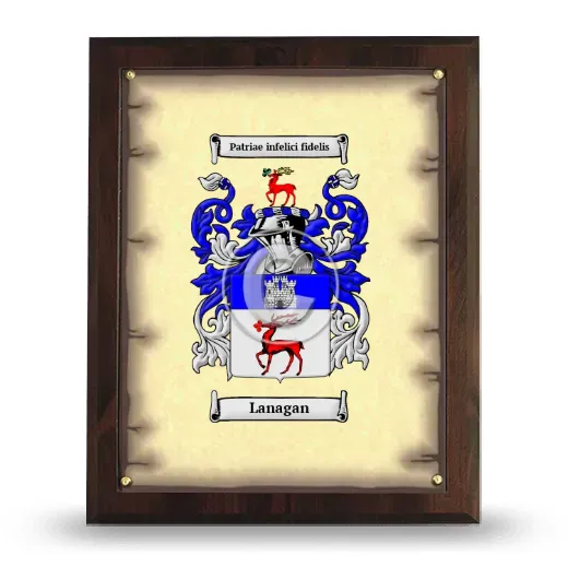 Lanagan Coat of Arms Plaque