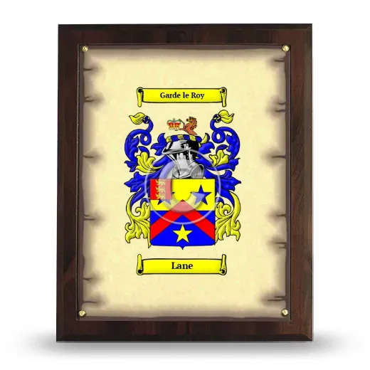Lane Coat of Arms Plaque