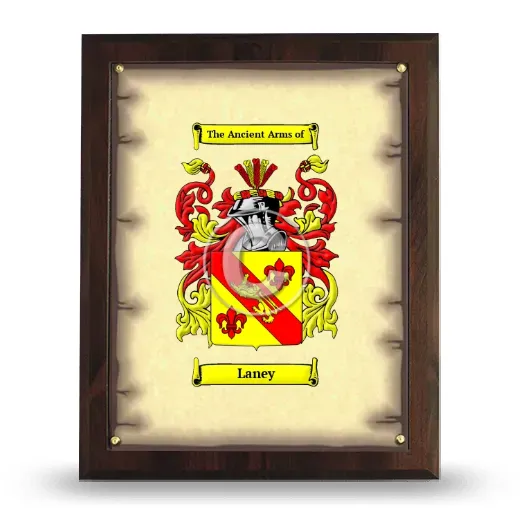 Laney Coat of Arms Plaque