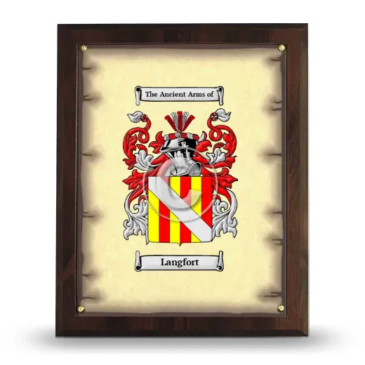 Langfort Coat of Arms Plaque